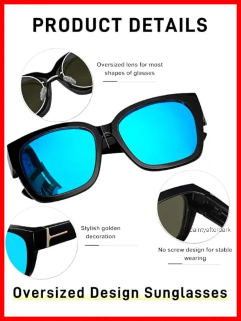 Oversized Fit Over Polarized Sunglasses with UV400 Protection